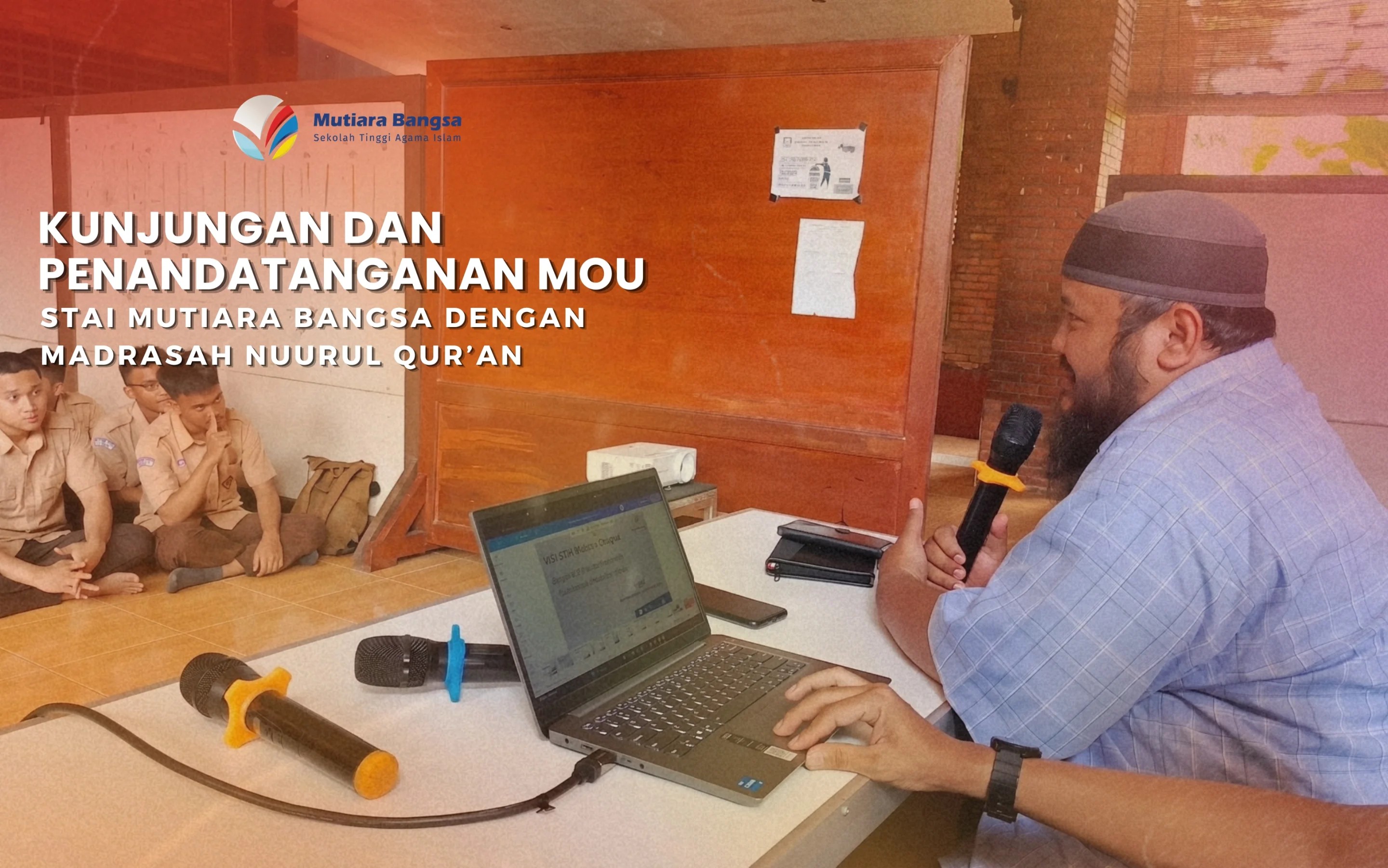 Kunjungan dan pemaparan STAI Mutiara Bangsa kepada siswa Madrasah Aliyah Nuurul Qur’an pada 14 Mei 2026