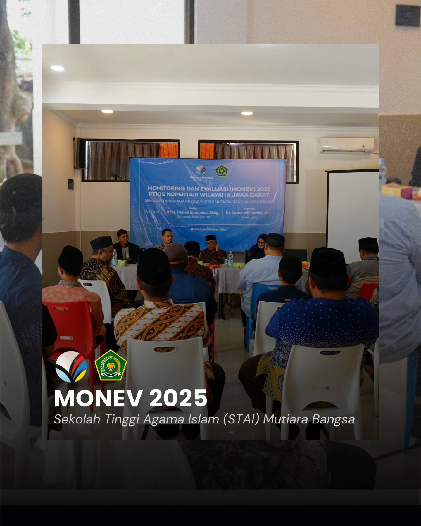 Pelaksanaan Monitoring dan Evaluasi Kopertais Wilayah II Jawa Barat di STAI Mutiara Bangsa pada 24 Oktober 2025